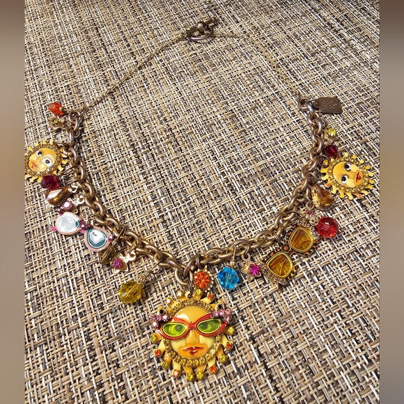 Vintage Lunch At The Ritz 2Go Sun with Sunglasses Necklace - Picture 1 of 8